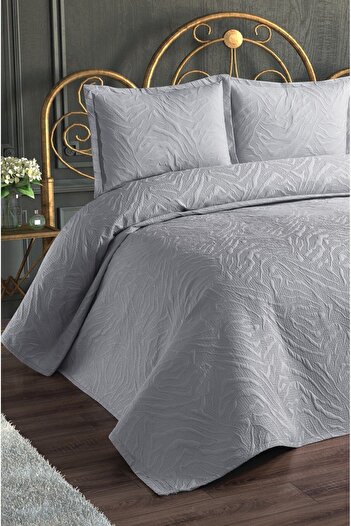 coverbox Ultrasonic Quilted Double Bed Set - Cover and Pillowcases