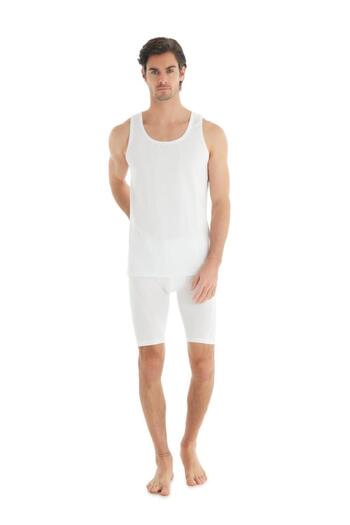 Blackspade White Tender Cotton Tank Top - C8t3n2o9