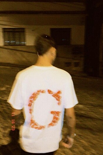 GOSSİP TEAM Μπλουζάκι Gossip Team Kiss Design Letter G Oversize