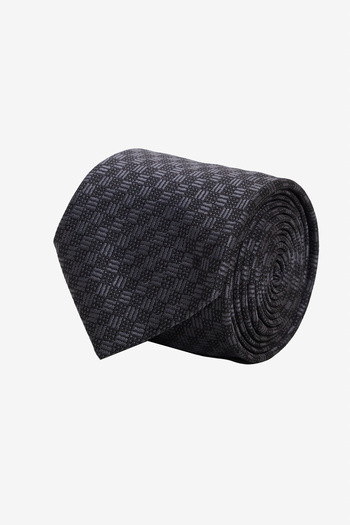 ALTINYILDIZ CLASSICS Black Patterned Men's Tie