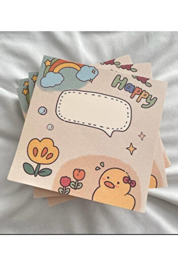 synshop Happy Vibe Pad Square Notepad Chick Duck