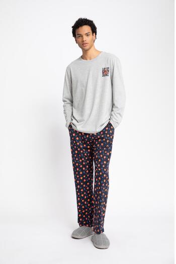 DeFacto Long Sleeve Regular Fit Pajama Set - B3258ax23au