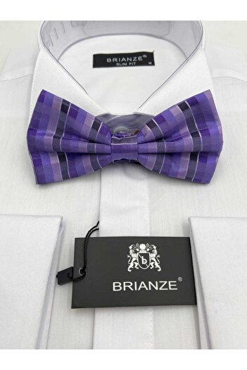 Brianze Bow Tie Patterned Lilac Plaid