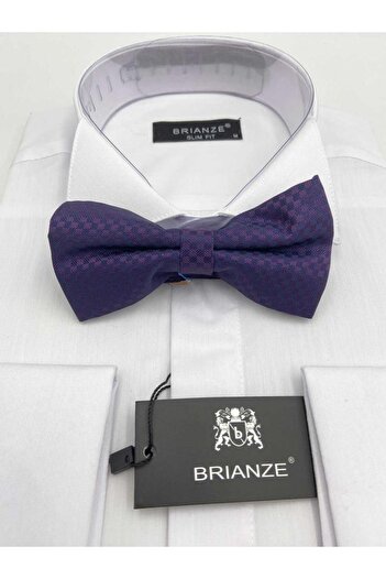 Brianze Bow Tie Patterned Plum Checked