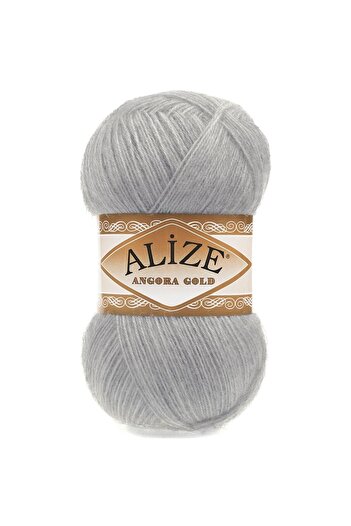Alize Angora Gold Hand Knitting Yarn Μαλλί Κωδικός χρώματος:21 Γκρι 1-τεμάχιο