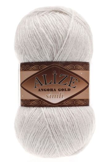 Alize Angora Gold Glitter Hand Knitting Thread Yarn Wool Color Code: 599 Bones