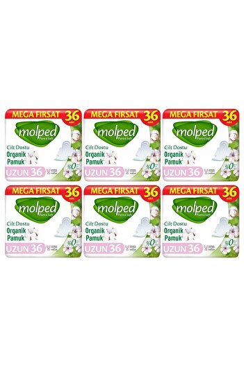 Molped Pure Soft Hygienic Pad Mega Long 216 Pieces
