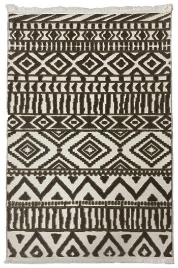 Prizma Etna Beige Bathroom Rug - Non-slip, Washable Single, Mat 80x150