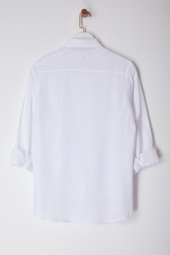 Edit by Trendyol Men's Shirt White Slim Woven - Tedaw25Go00006