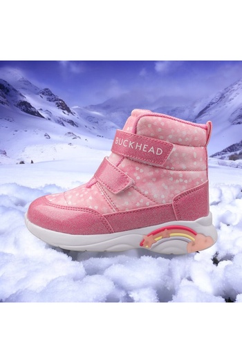 BUCKHEAD Lighted, Water Resistant and Velcro Boots for Girls