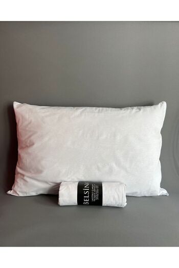Belsina Double White Elastic Sheet Set - 2 Pillowcases with Cover