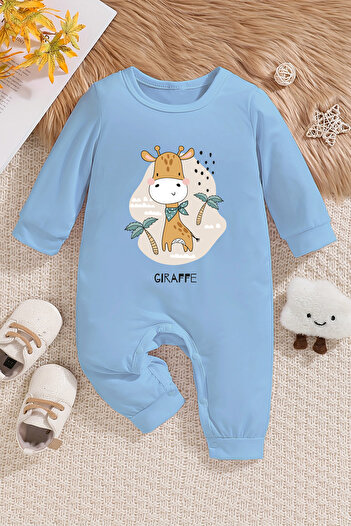 ADABEBEK Graffe Style Exotic Printed Baby Jumpsuit - 22041