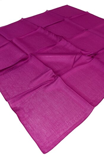 Aker Glittery Monogram Scarf - Solid Color -1040200-395 - Claret Red