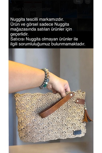 Nuggita Women's Handmade Paper Bag Clutch Portfolio Bag