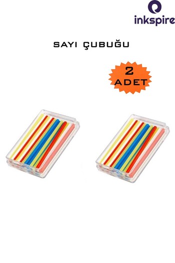 inkspire Number Stick 2 Pack Plastic Number Counting Sticks 1St Colorful Counting Learning Stick for Classrooms