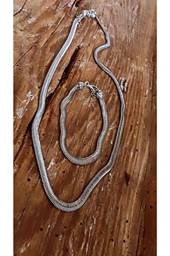 by özllem Imported Chain Italian Necklace-bracelet Set