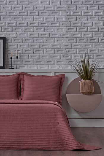 Doqu Home Claret Red Otto Bedspread - Double