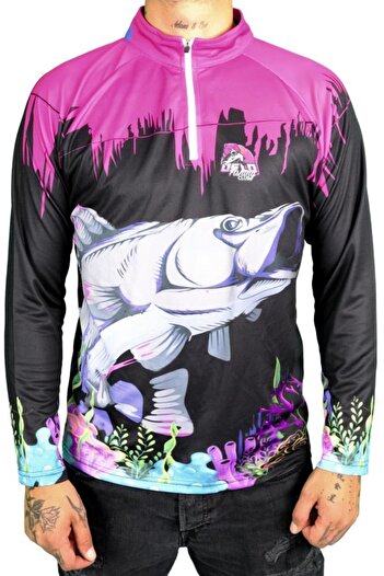 Oslo Performance Fisherman T-shirt - Pink Shoulder