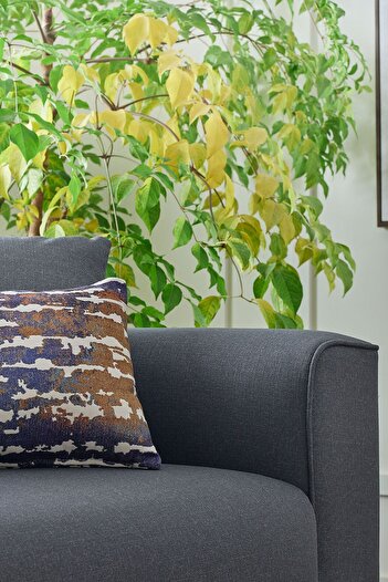 Enza Home Pavia 3'lü Yataklı Koltuk, Kadife Dokulu - Gri