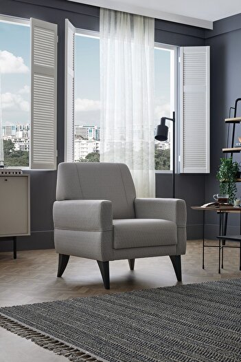 Enza Home Astera Koltuk Takımı 3+1 - Açık Gri