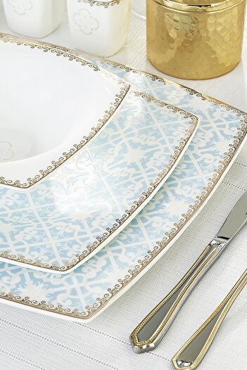 Karaca Fine Pearl Contour 62 Parça 12 Kişilik Yemek Takımı