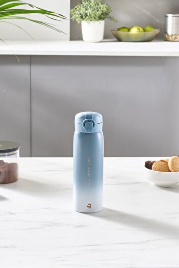 Karaca Thermos din oțel inoxidabil Skyfall - 500 ml, rezistent la scurgeri, albastru