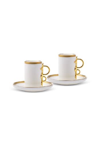 Karaca Şahmeran White Coffee Cup for 2 Persons 100 Ml