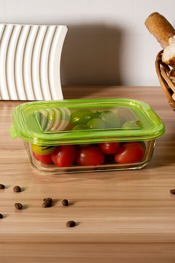 Karaca 640 ml Lucy Storage Container with Glass Chamber