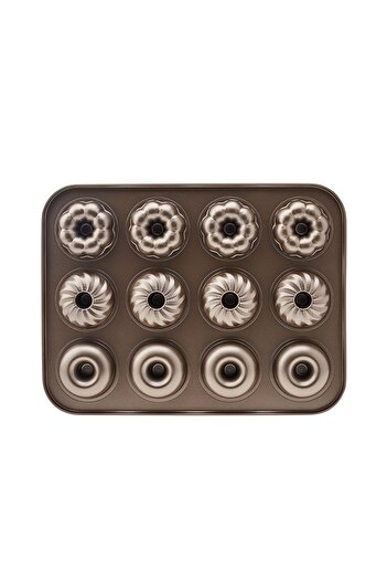 Karaca 12 Pieces Multi Muffin Carbon Steel Cake Mold