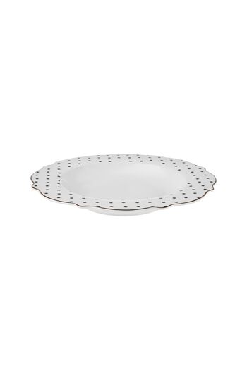 Karaca New Romantic Polka Dot Pit Plate 24 cm Black