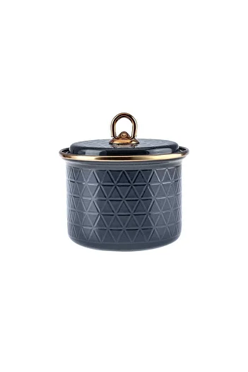 Karaca Crystal Enamel Small Size Jar Anthracite