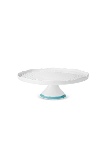 Karaca New Romantic Green Polka Dot Cake Stand 30 cm