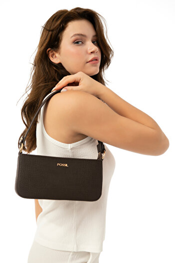 Fossil Brown Women's Shoulder Bag - 05fm24k1132