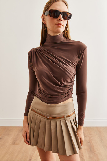 Olalook Γυναικεία μπλούζα Mink Drape - Stylish Flowing Design Blz- 19002712