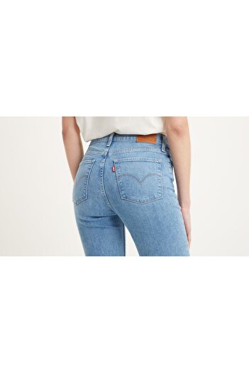 Levi's 740 MODEL VYSOKÝ LÍMEC A PŘÍMÝ STŘIH TMAVÁ Indigo – otevřený střih