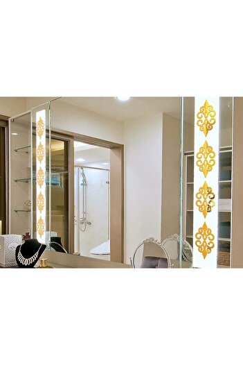 Abaküs Dekor Süs Bordür Ayna Gold Altın 20adet Pleksi Dekoratif Bordür Antre 7*7cm Süs Duvar Tavan Dekoru