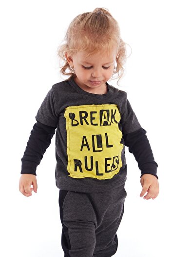 Colorinas Baby Skull Patch Long Sleeve T-Shirt