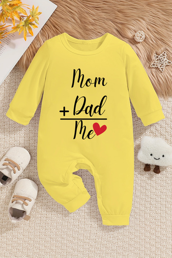 ADABEBEK Heart Baby Rompers - Mom Dad + Me Printed, Style 22014