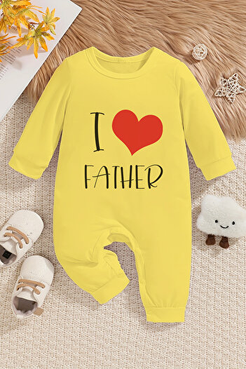 ADABEBEK Heart Printed Baby Rompers - I'm Father 22021