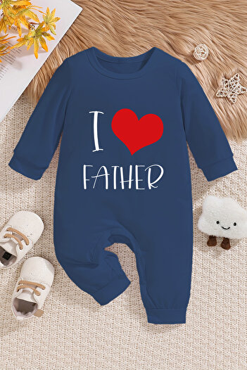 ADABEBEK Heart Printed Baby Rompers - I'm Father 22021