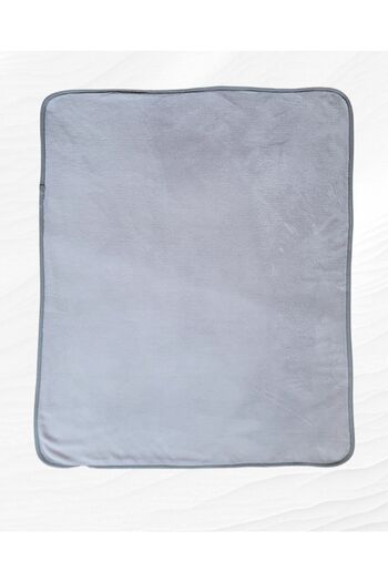 Alpar Tekstil Plush Welsoft Winter-Spring Double Sided Layered Girl-Boy Baby Blanket White-grey/striped