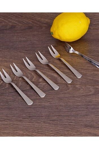 Afilli 6 Pieces Stainless Anti-Tarnish Lemon Fork