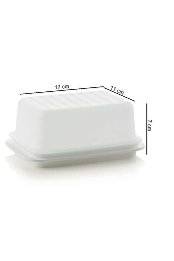 Tupperware Butter Food Eco Butter Margarine Storage Container with Lid Hsgl White