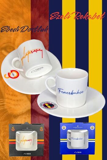 Neva Gs-Fb Licensed Coffee Cup Set - 2 Different Sets of Gift for Fathers