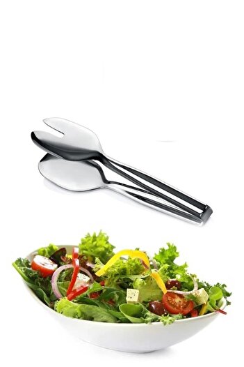 Kitchen Damys Stainless Steel Luxury Salad Tongs