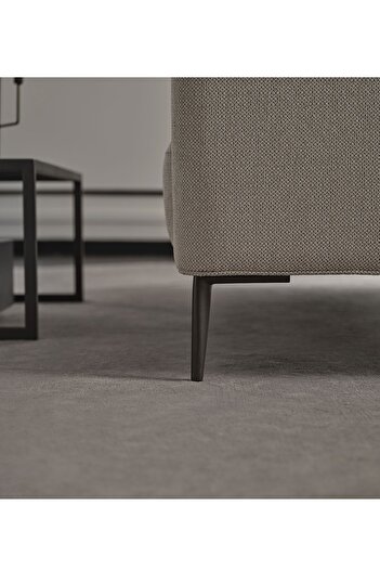 Enza Home Berta Yataklı Koltuk Takımı, Keten Dokulu 3 1 - Bej