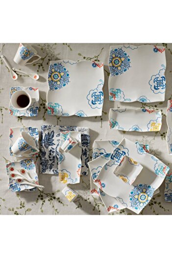 Karaca Monty 32 Piece Breakfast Set for 6 People Square