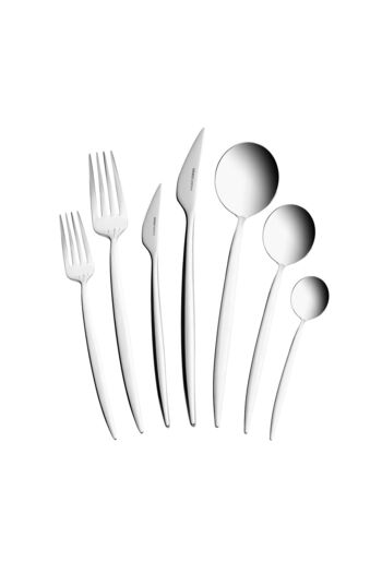 Karaca Premium Sail Platinum 12 Person 84 Piece Cutlery Set
