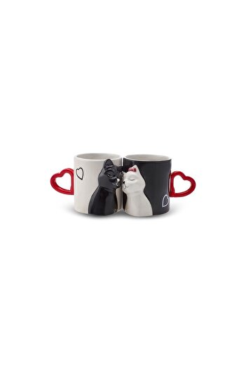 Karaca Love Cat 2-Pack Mug 310 ml