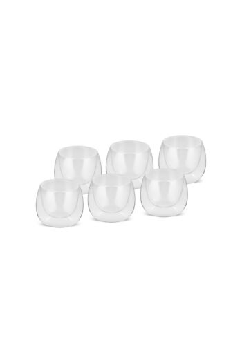 Karaca PiaMocha6-piece Coffee Set - Double Sided, 80 Ml